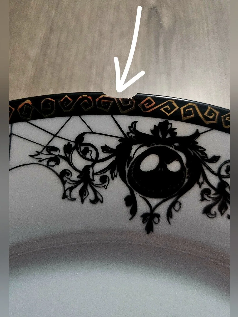 The Nightmare Before Christmas Jack & Sally Decorative Plate by Zrike NWT :CHIP: